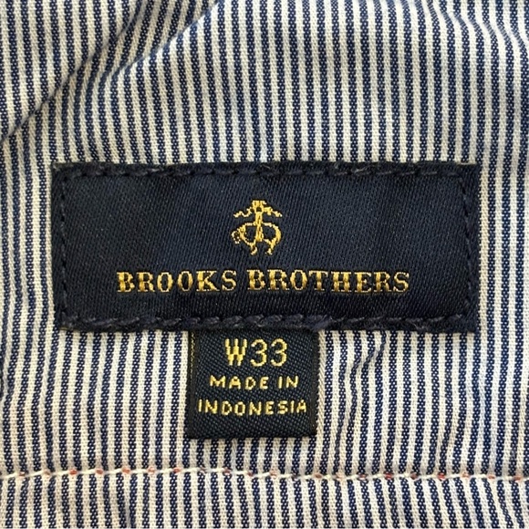 Brooks Brothers Light Red Flat Front Chino Shorts Size 33 Waist Men’s - Picture 5 of 7